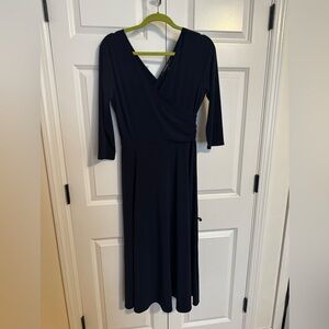 Chadwicks Navy Long Sleeve Dress